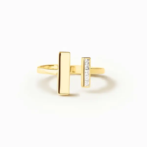 Gold Thick & Thin Ring