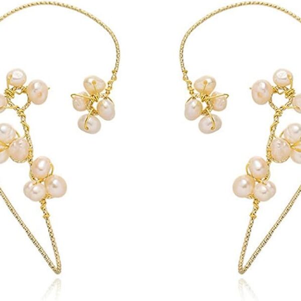 Flower Cuff Earrings