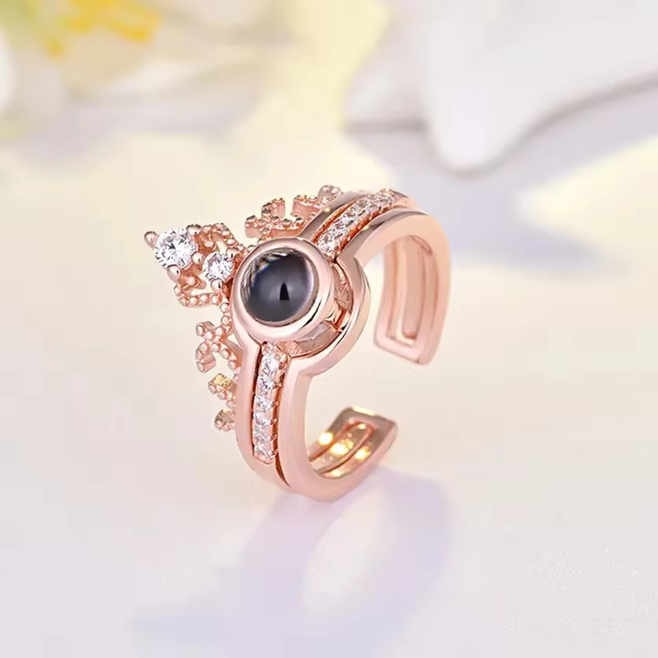 I love you in 100 languages adjustable ring - Image 4