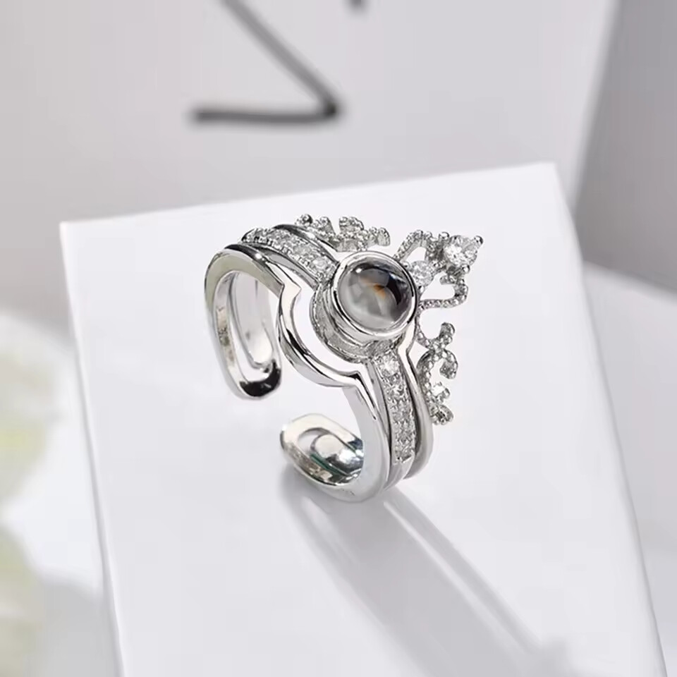 I love you in 100 languages adjustable ring - Image 3