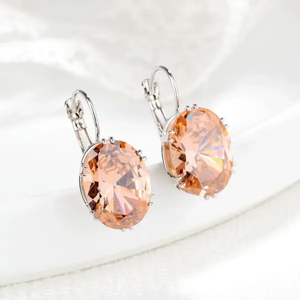 Oval Cut Earrings